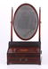 Inlaid Portable Tambour Writing Desk with Mirror