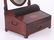 Inlaid Portable Tambour Writing Desk with Mirror - 7