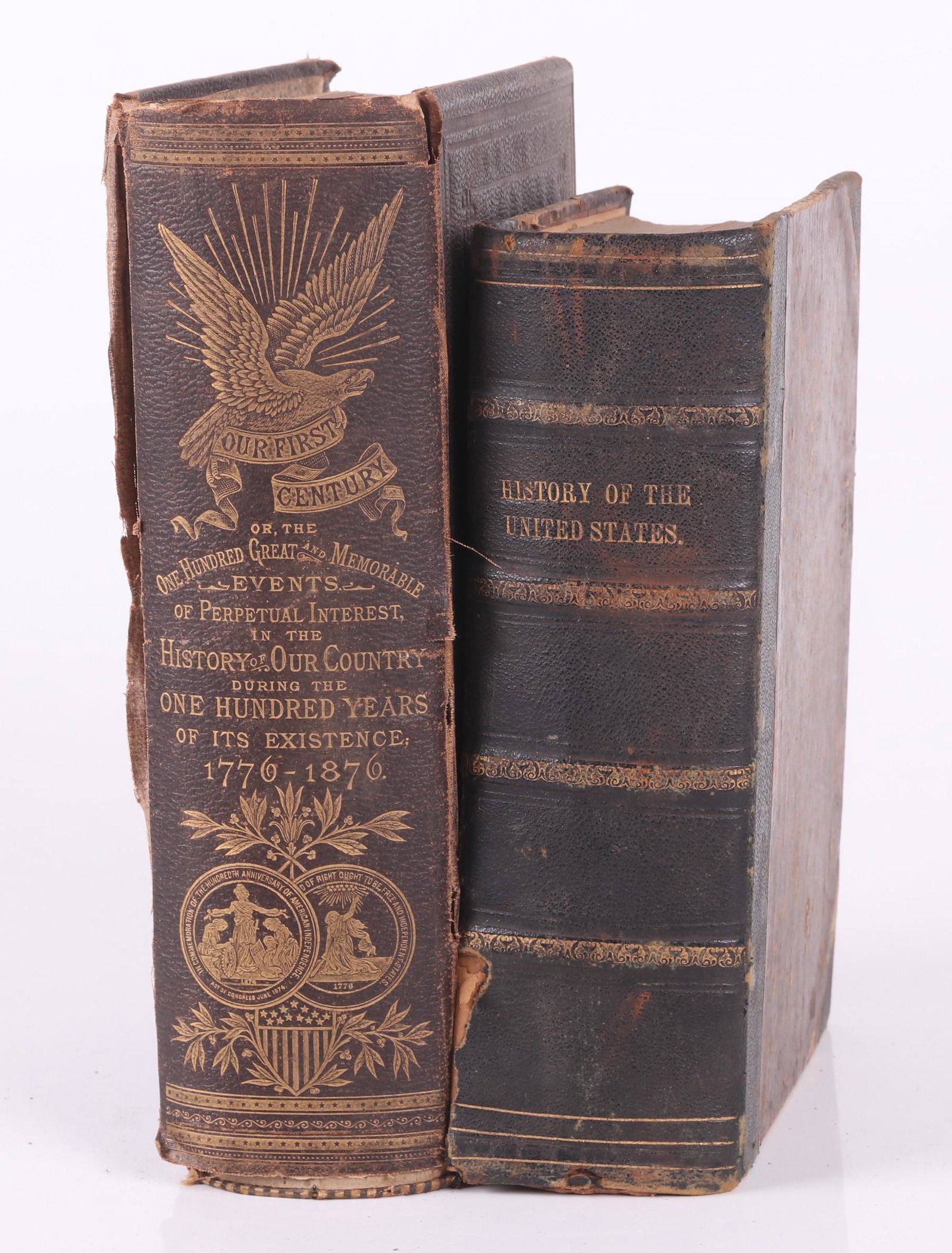 Two Books, 19th Century, US History: John Frost, "The Pictorial History of the United States of America: From the Discovery by the Northmen in the Tenth Century to the Present Time", two volumes in one, J. & H. Miller, Columbus, 1858, il