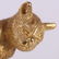 Cat Form 18k Gold and Diamond Pin - 3