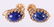 A 14k Gold Circle Pin and Pair of Earrings - 5