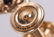 A 14k Gold Circle Pin and Pair of Earrings - 7