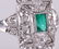 A Platinum, Diamond and Emerald Ring - 4