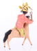 A German Spun Cotton Ornament, Indian on Horseback - 9