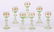 A Set of 7 German Roemers , Vaseline Wine Glasses