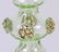 A Set of 7 German Roemers , Vaseline Wine Glasses - 5