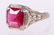 A Filigree 14k Gold and Ruby Ring