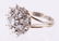 A Diamond and 14k White Gold Cocktail Ring