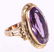 A 14k Gold and Amethyst Cocktail Ring