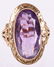 A 14k Gold and Amethyst Cocktail Ring - 2
