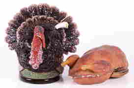 Majolica Turkey Tureen and a German Candy Container (1 of 16)