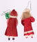 Three German Spun Cotton Christmas Ornaments - 12