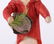 German Christmas Ornament, Cat w/Hat - 4