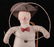 Three German Spun Cotton Christmas Ornaments - 9