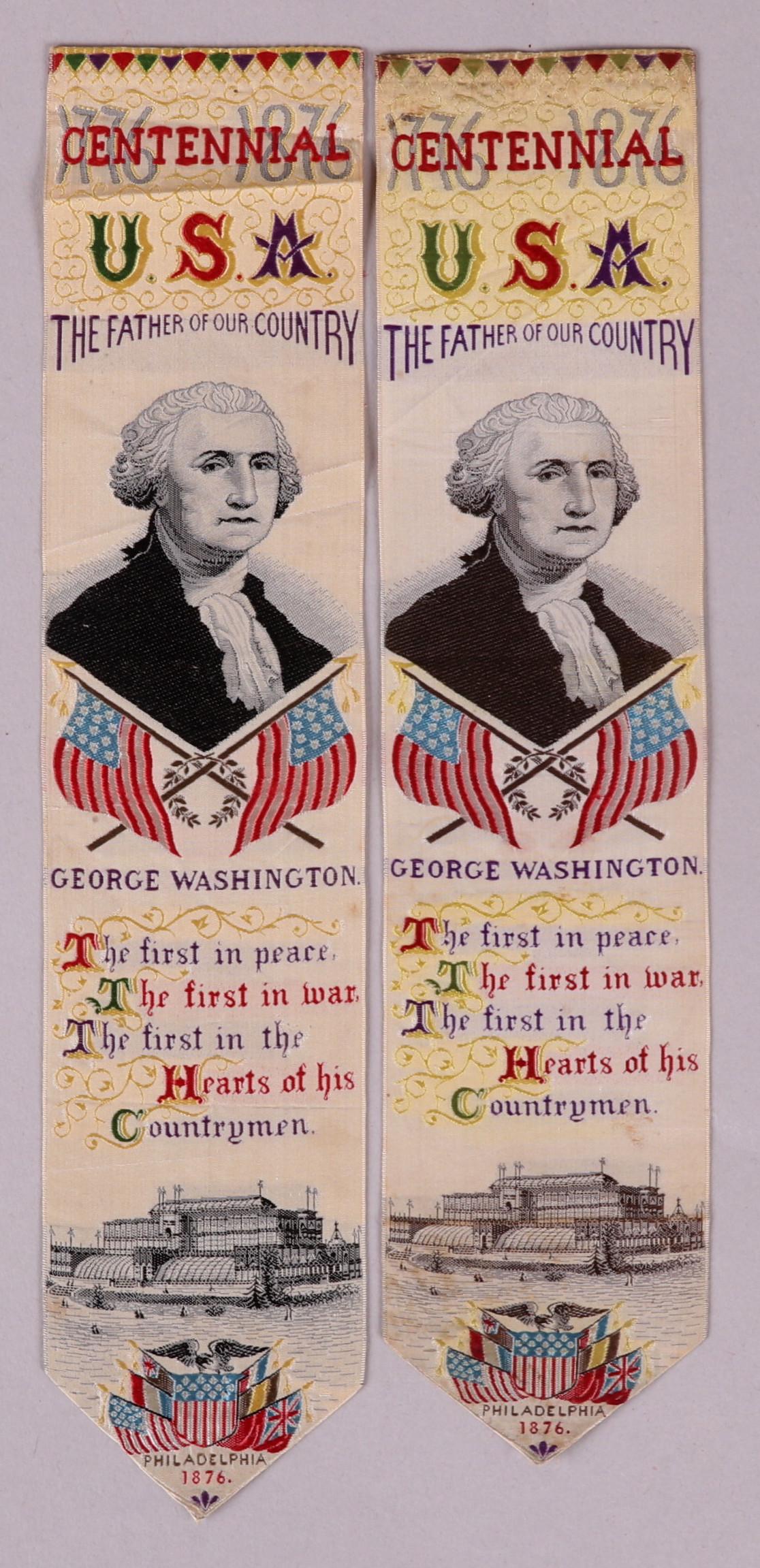 Two George Washington Centennial Souvenir Ribbons (1 of 11)