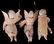 Three German Spun Cotton Christmas Ornaments - 13
