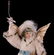 Three German Spun Cotton Christmas Ornaments - 9