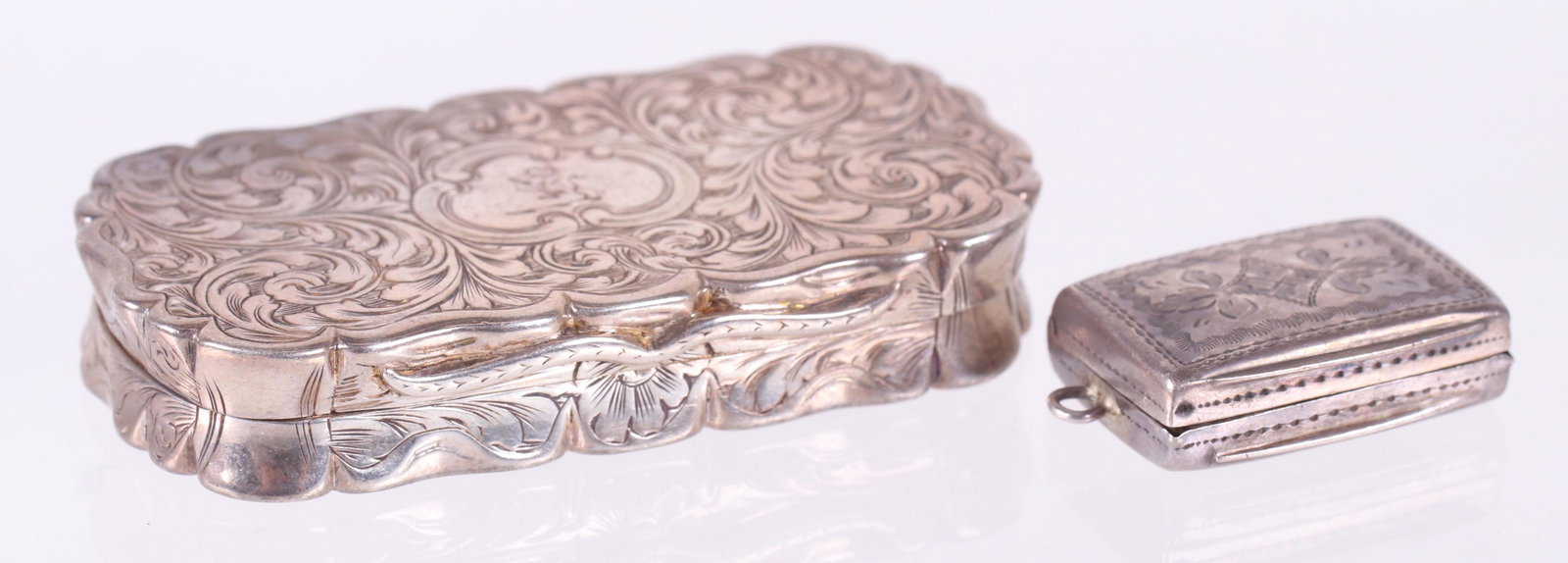Two Sterling Vinaigrettes by Edward Smith (1 of 11)