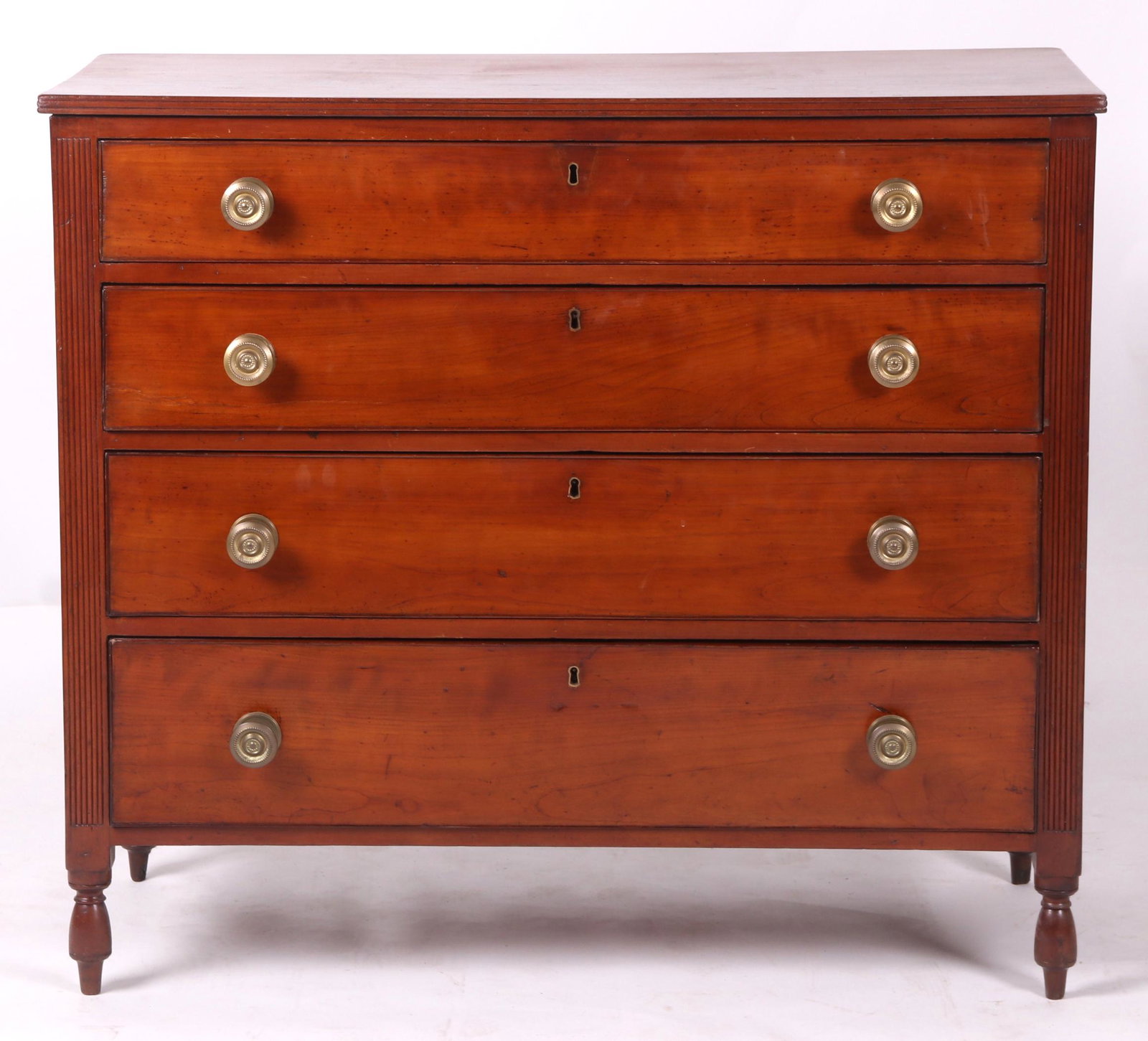 An American Cherry Sheraton Chest (1 of 10)