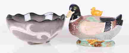 Two Ceramic Pieces, Majolica and Sascha Brastoff (1 of 11)
