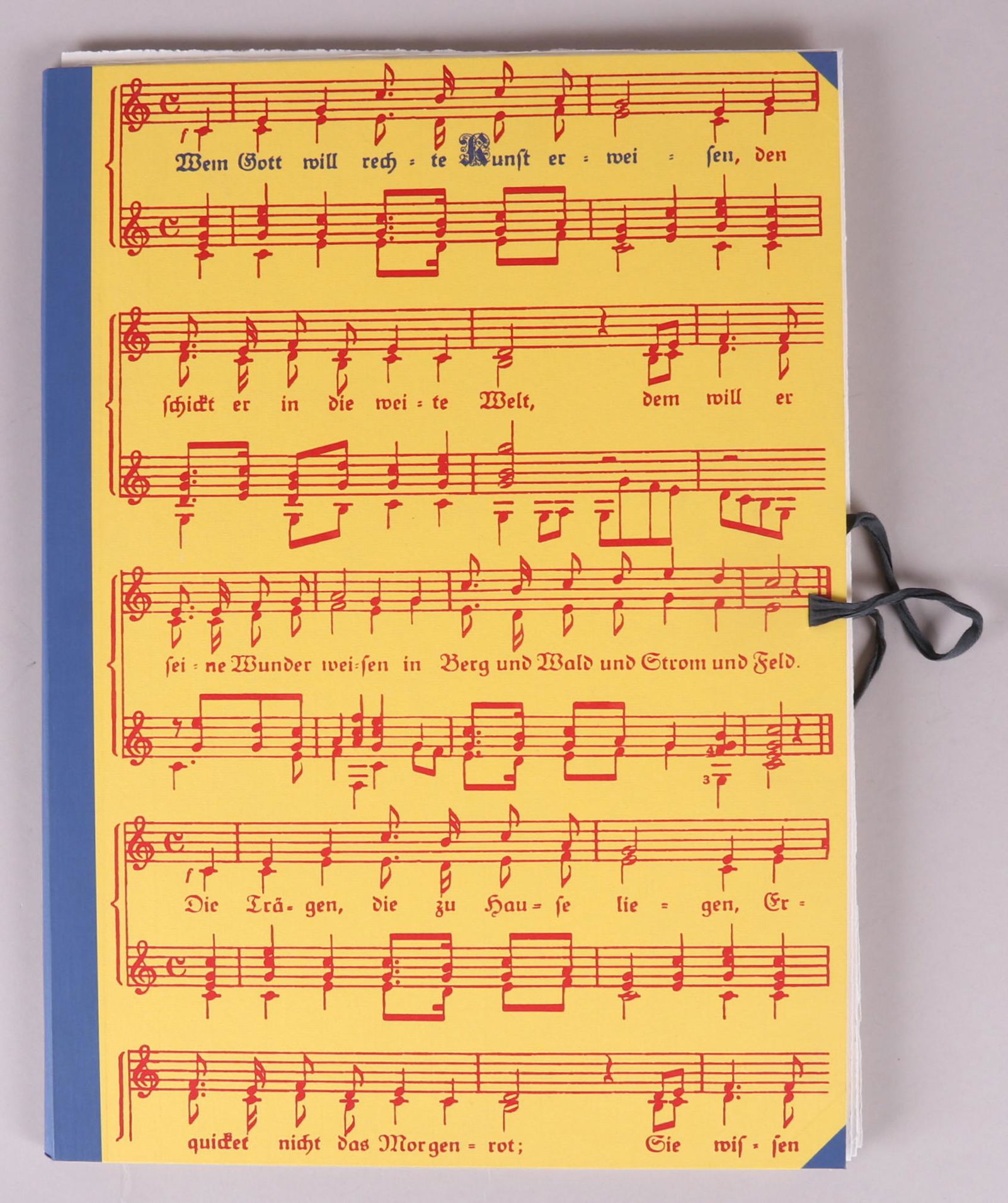 German Portfolio of Prints, 1977: "Wem gott will rechte kunst erweisen", edition Merlin, 1977, from an edition of 200, this example numbered 94/200. Twelve pencil signed prints, artists are Otmar Alt, Wilfried Blecher, Uwe Bremer, Joh