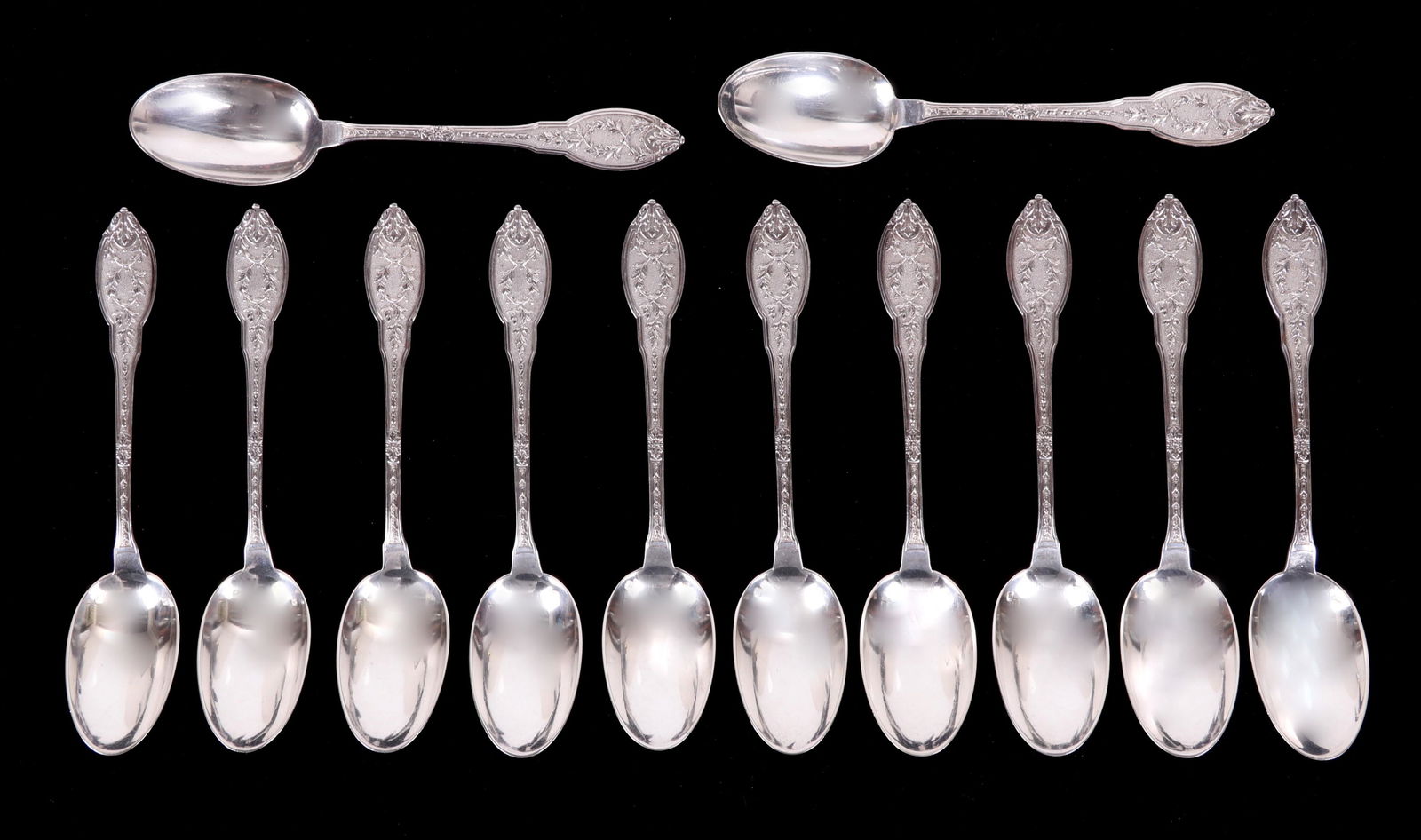 A Set of French .950 Silver Coffee Spoons (1 of 8)