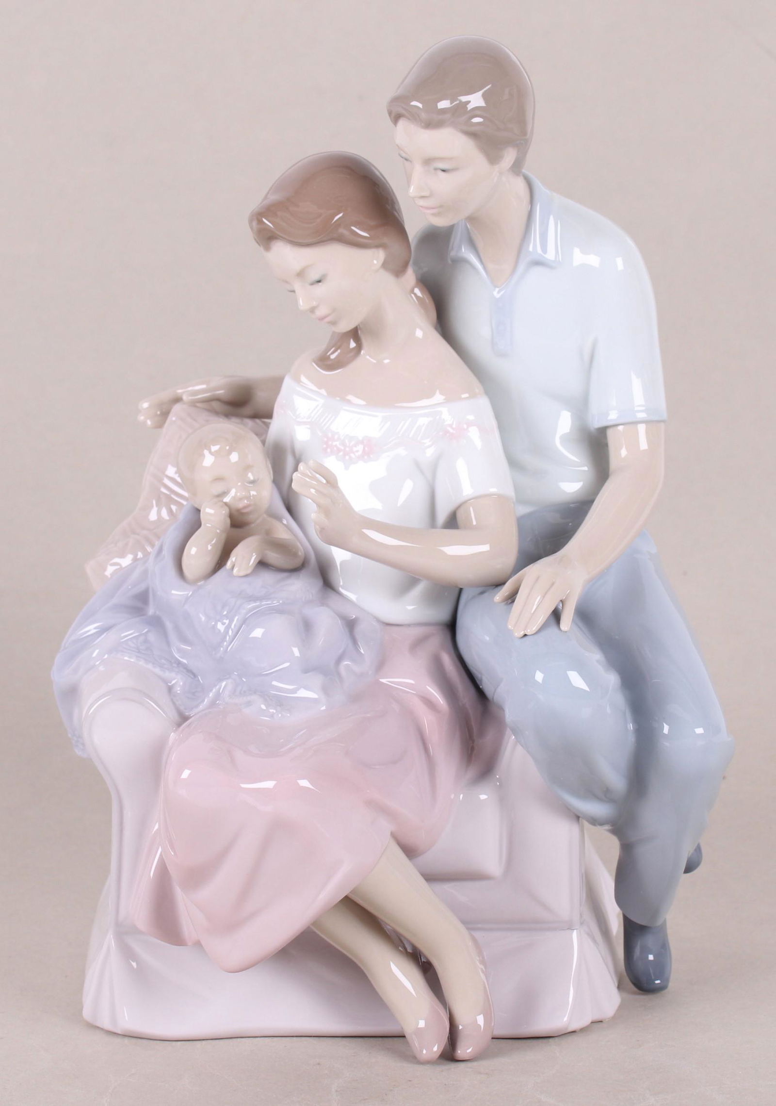 A Lladro Porcelain Group, "Circle of Love" (1 of 7)