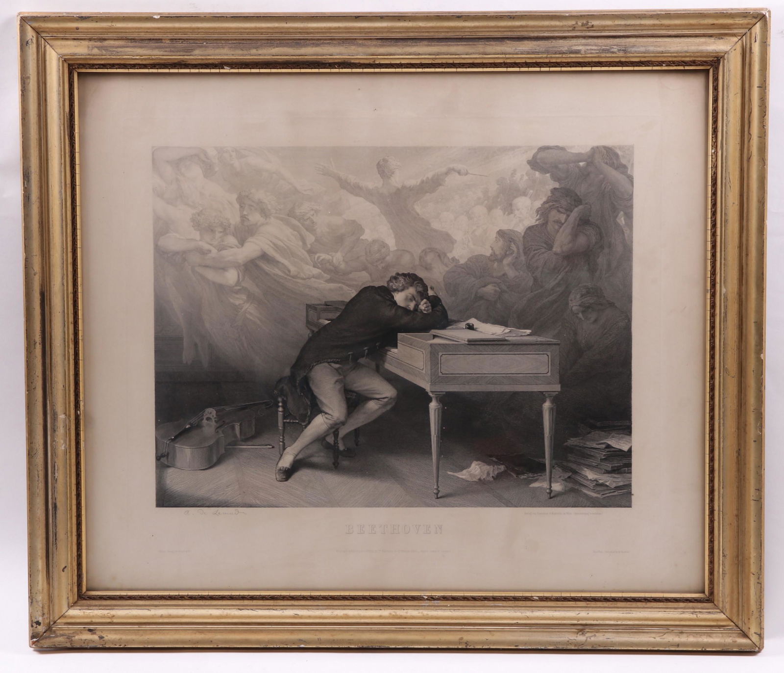 An 1863 Engraving, Beethoven (1 of 11)