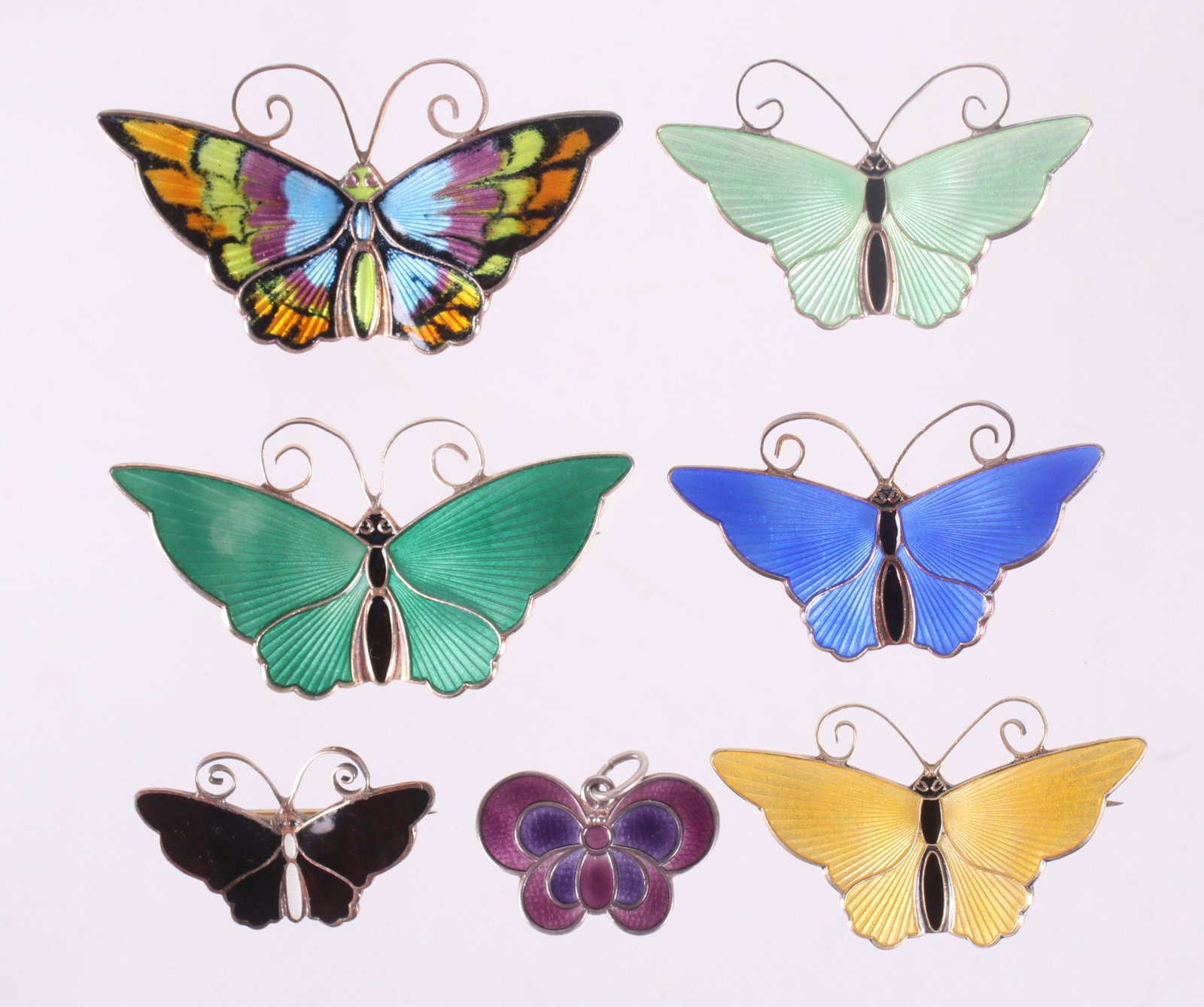 Butterfly Pins and Pendant, David Andersen (1 of 7)