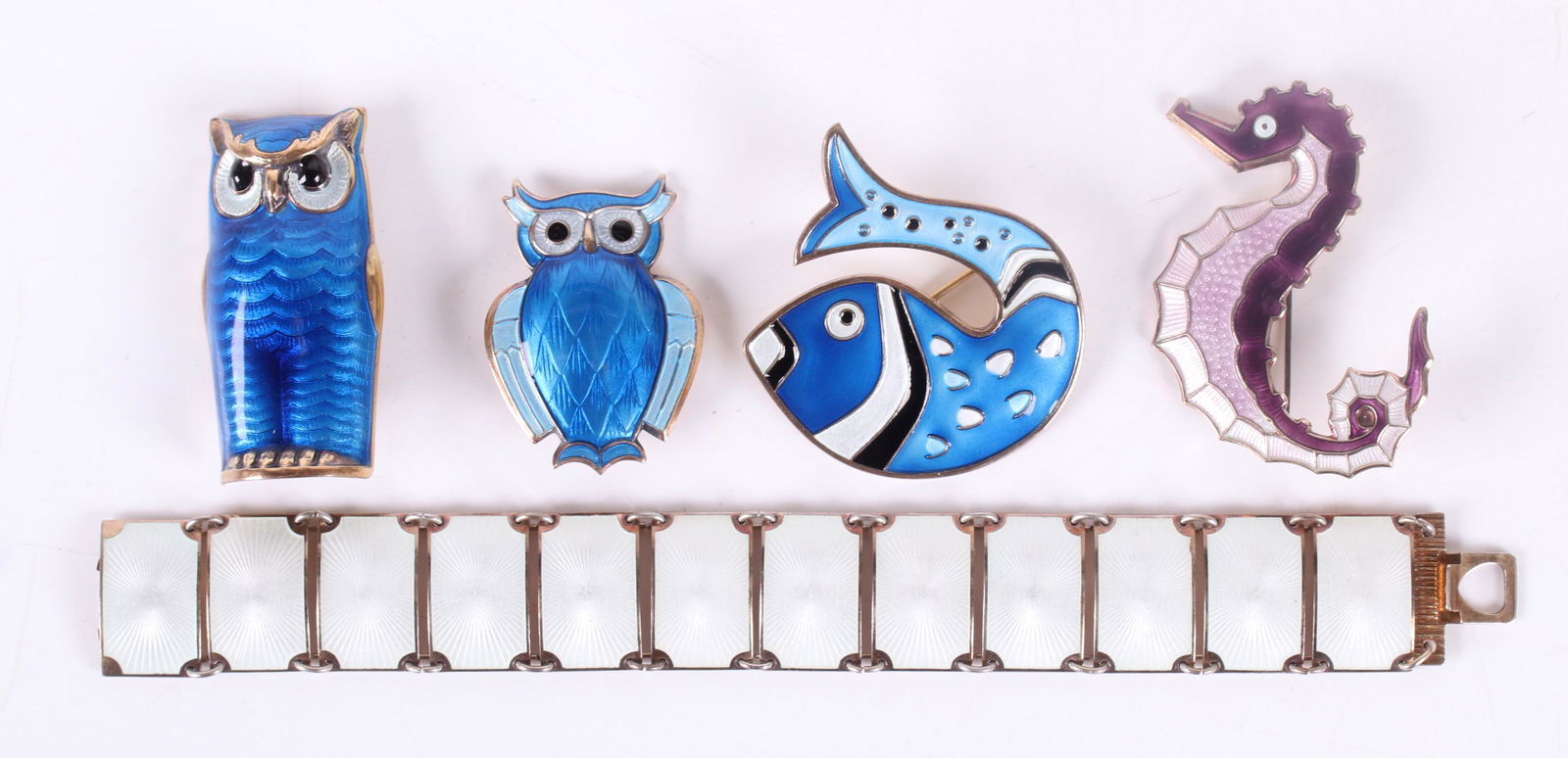 Five Pieces, David Andersen Sterling and Enamel (1 of 13)