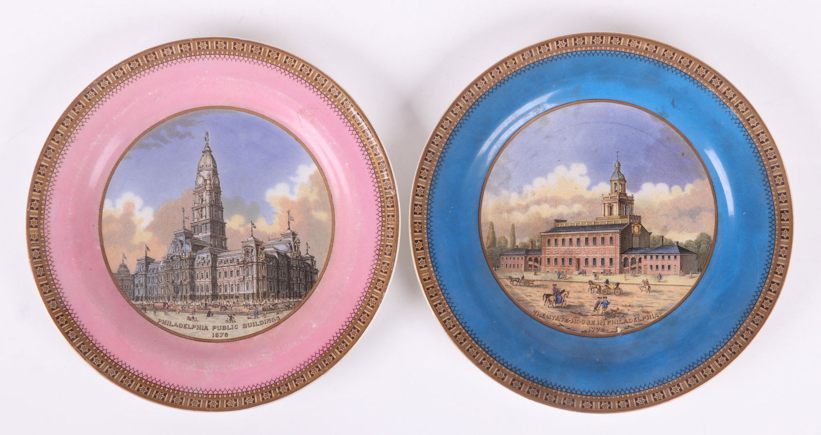 Two Prattware Plates, Centennial Exhibition (1 of 13)