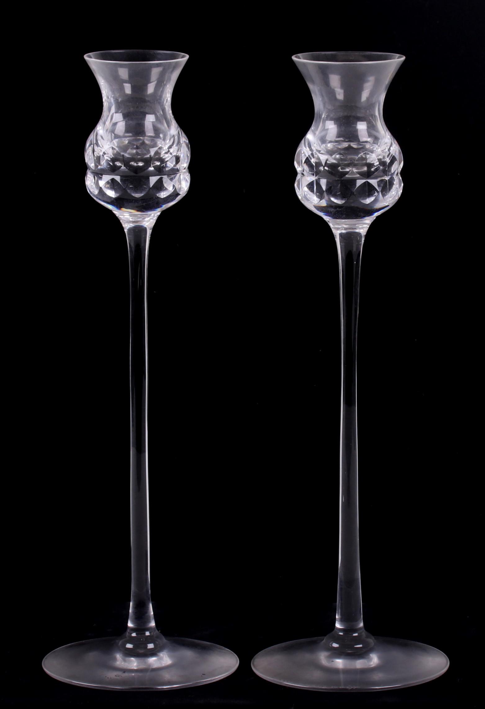 A Pair of Mid Century Kosta Boda Candlesticks (1 of 6)