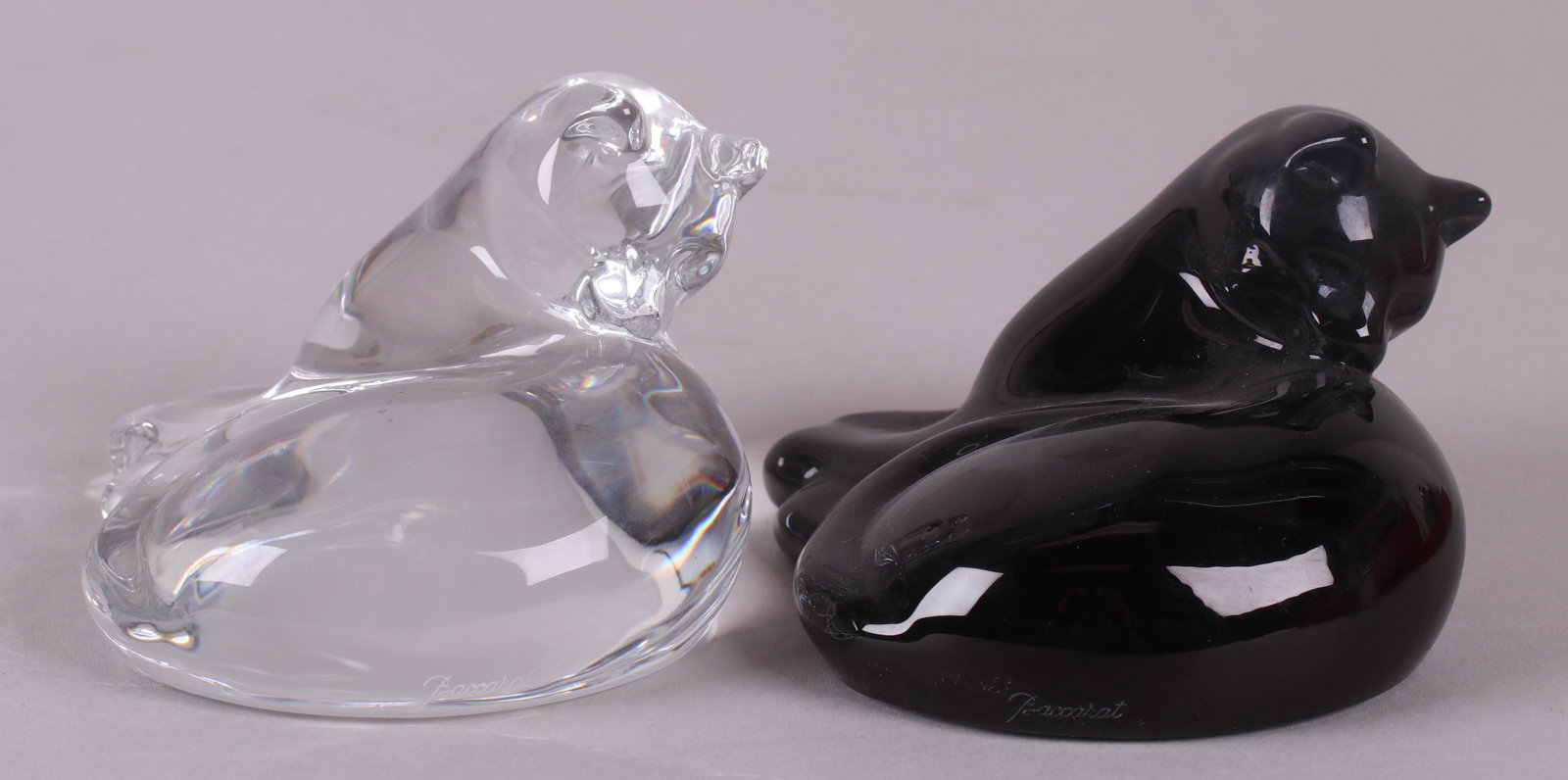 Two Glass Cats, Baccarat (1 of 7)