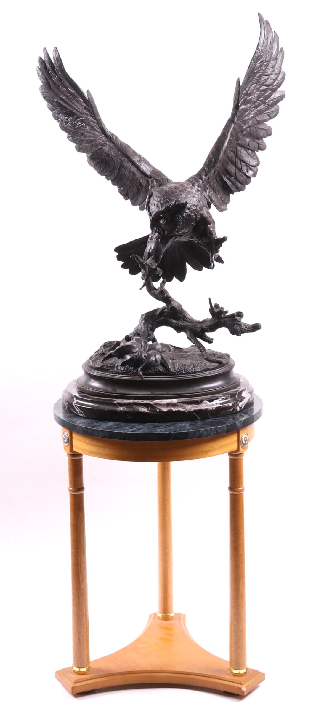 After Jules Moigniez, Large Bronze Owl    (1 of 13)