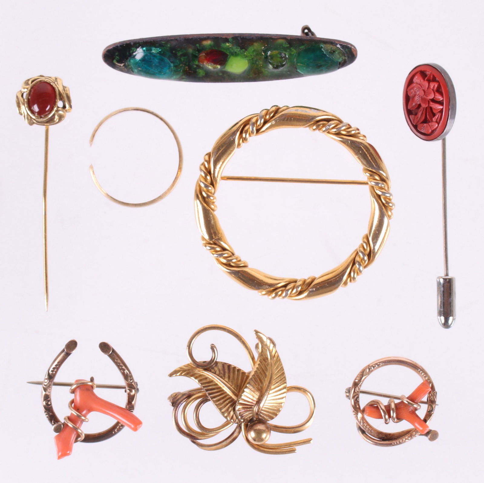 Group of Gold and Costume Estate Jewelry (1 of 12)