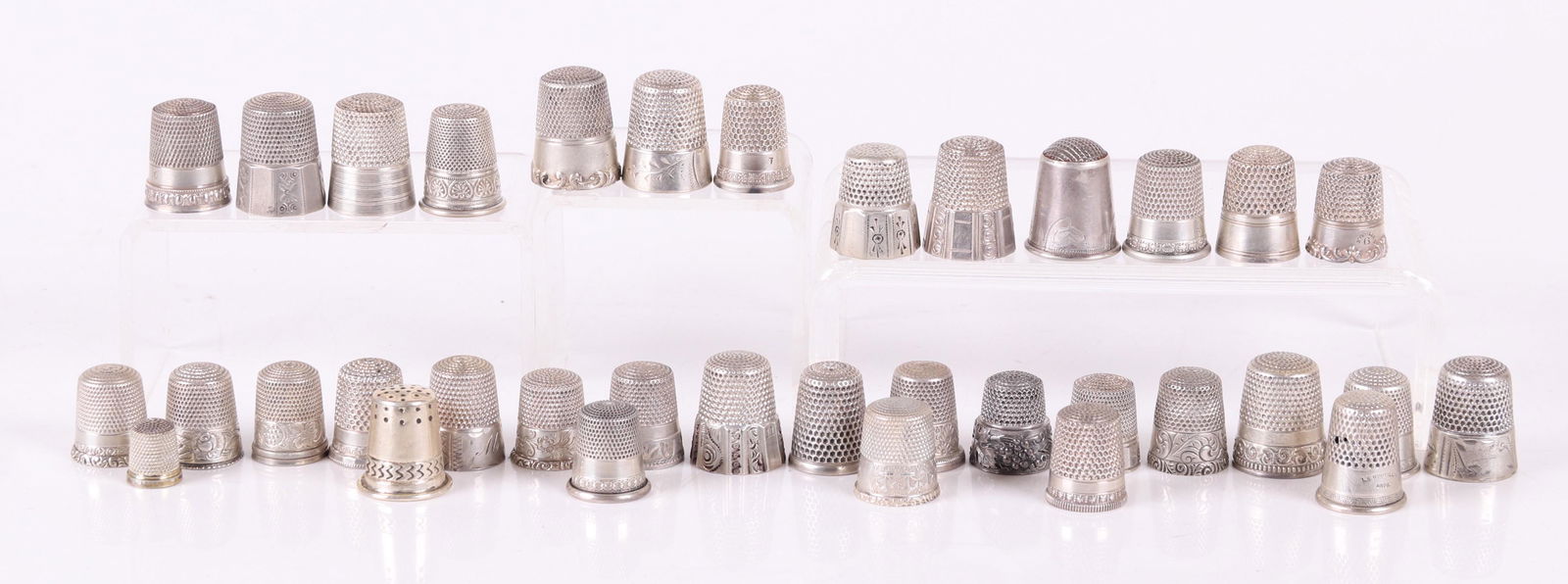 A Group of Sterling Silver Thimbles (1 of 11)