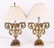 A Pair of Brass Lamps
