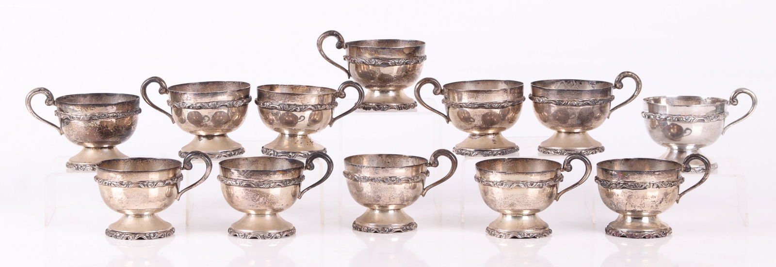A Set of Mexican Sterling Cups (1 of 6)
