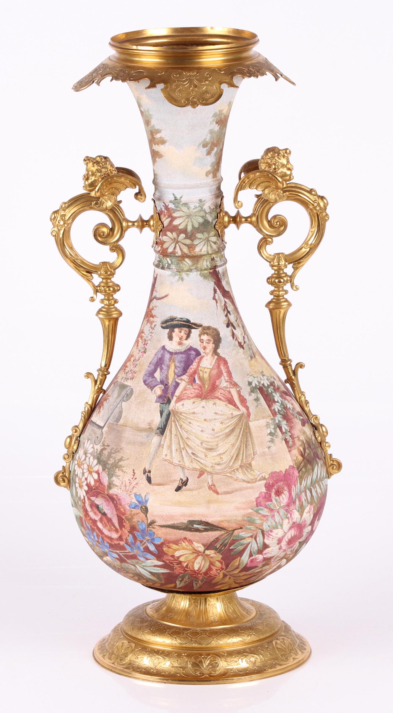 A Large Ormolu Mounted Porcelain Vase (1 of 11)