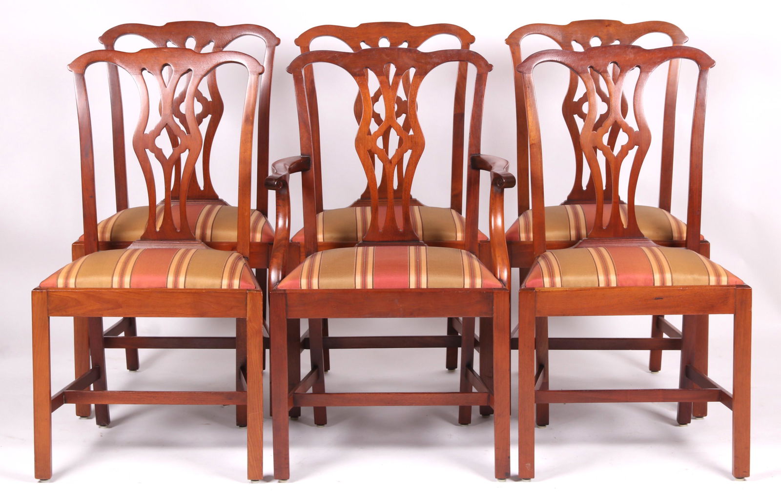 A Set of Six Chippendale Style Dining Chairs (1 of 10)