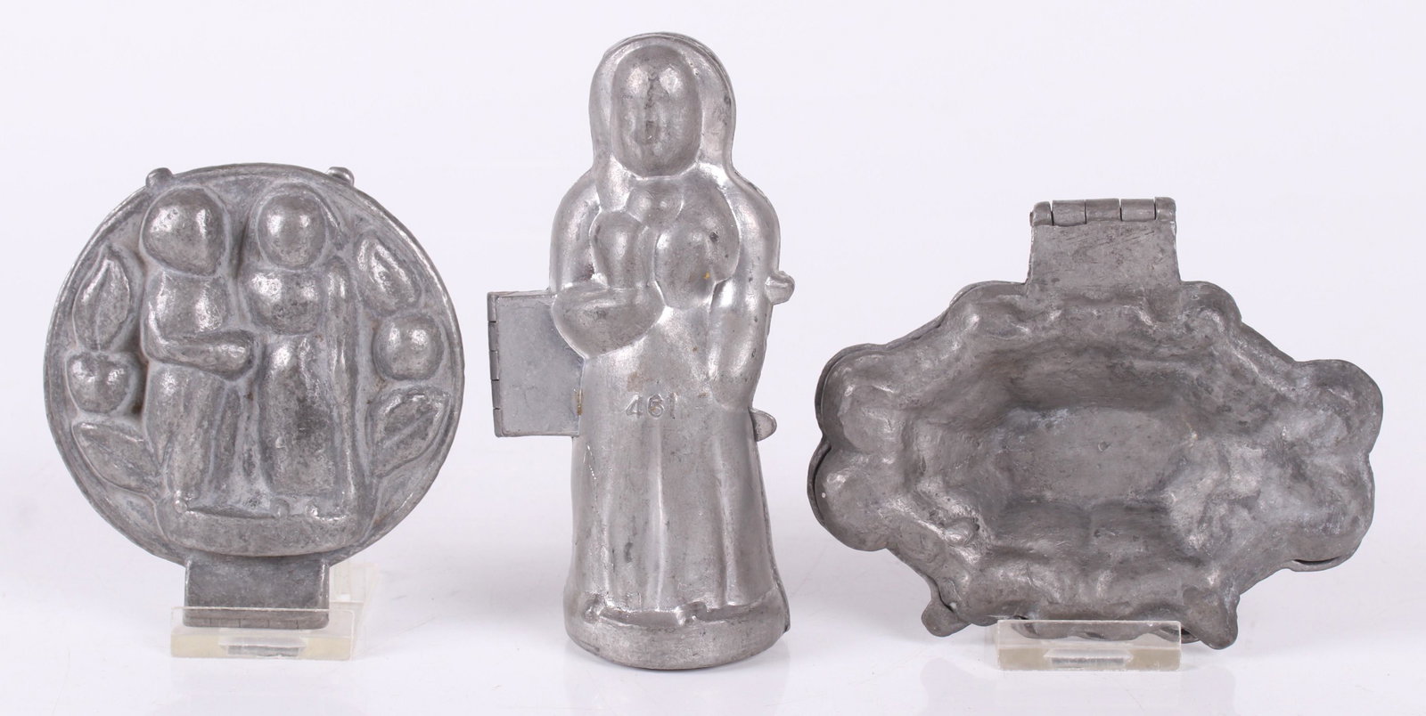 Three Pewter Ice Cream Molds (1 of 11)