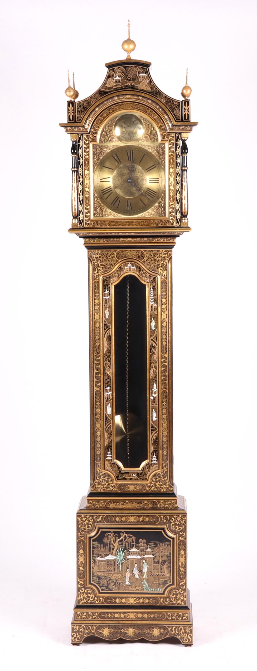 A Portuguese Chinoiserie Decorated Tall Case Clock (1 of 15)