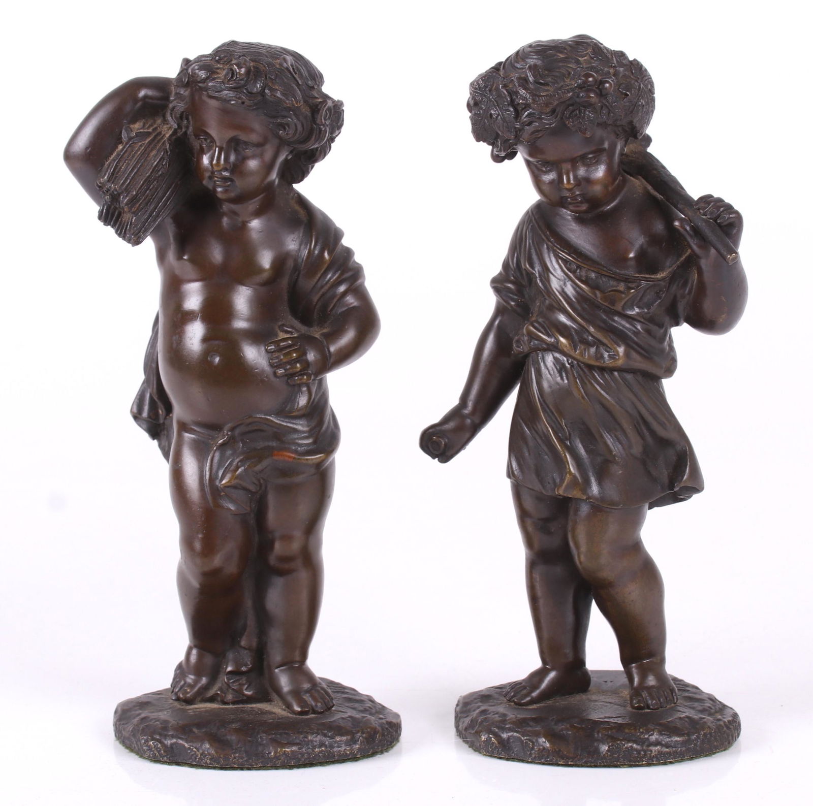 A Pair of Bronze Figures, Manner of Houdon (1 of 7)