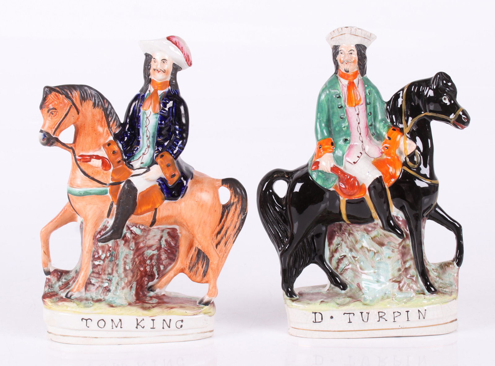 A Pair of Staffordshire Figures, King and Turpin (1 of 12)