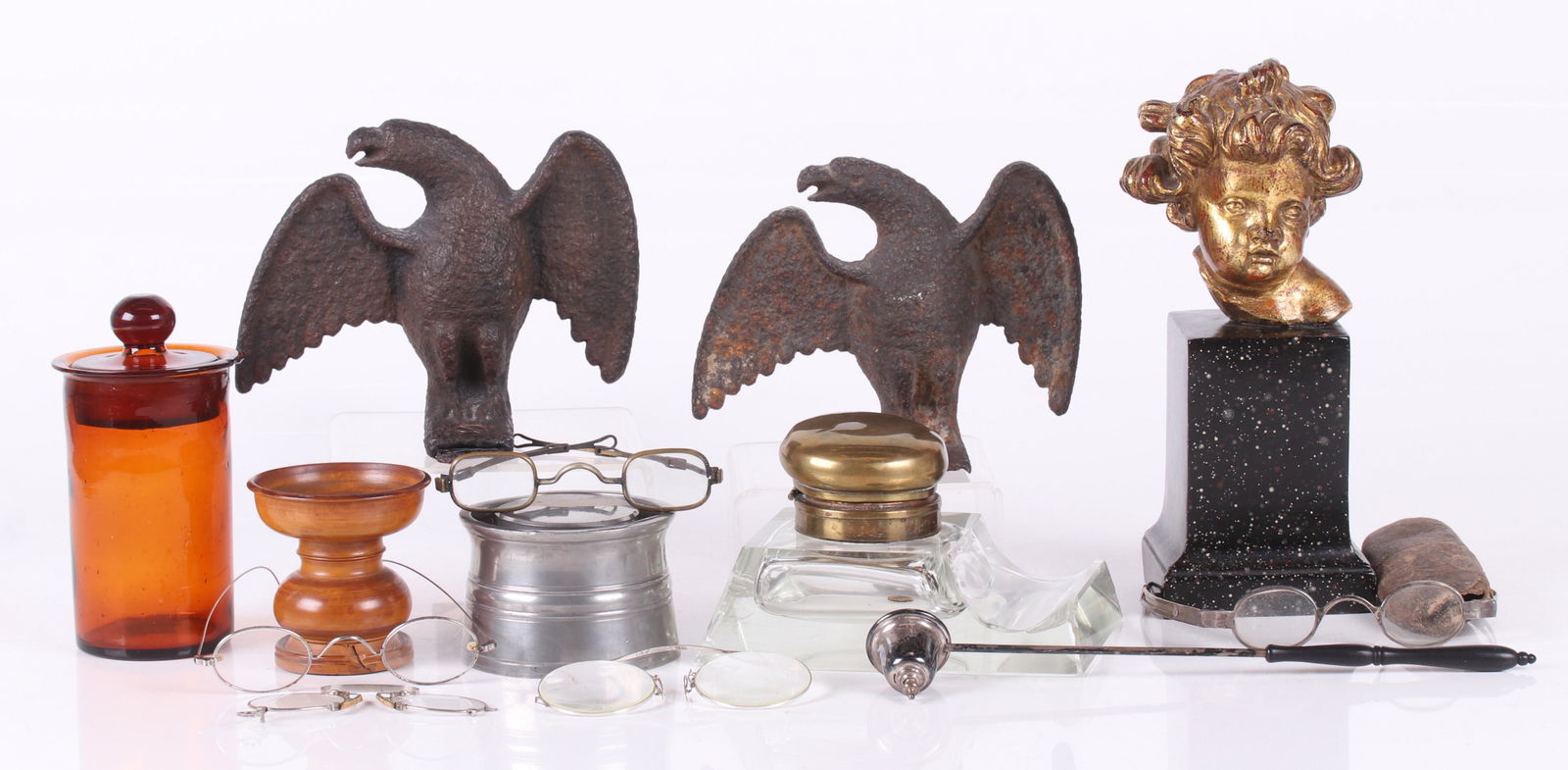 Estate Lot, Inkwells, Spectacles, Etc... (1 of 19)
