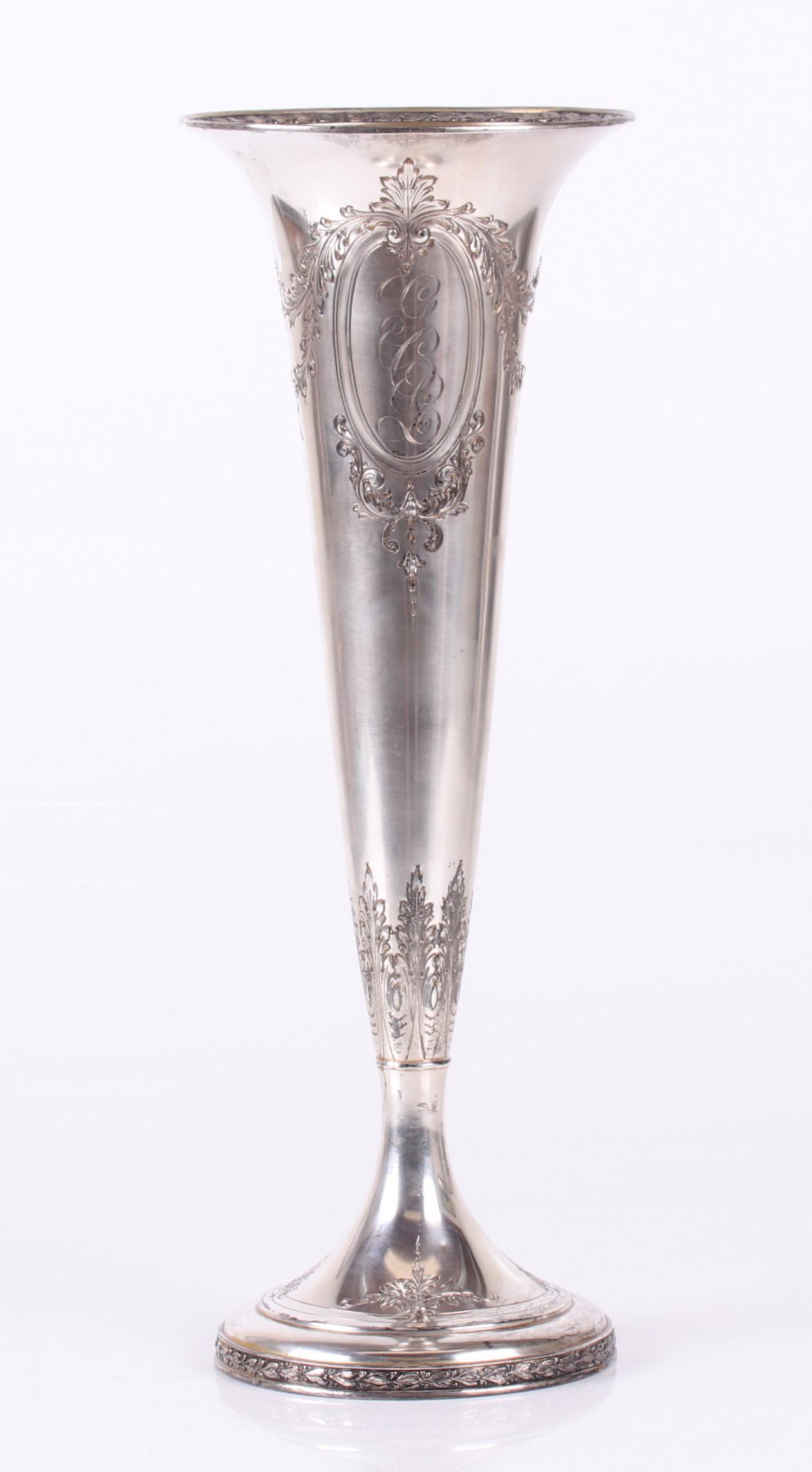 A Sterling Silver Trumpet Vase by Durgin (1 of 10)