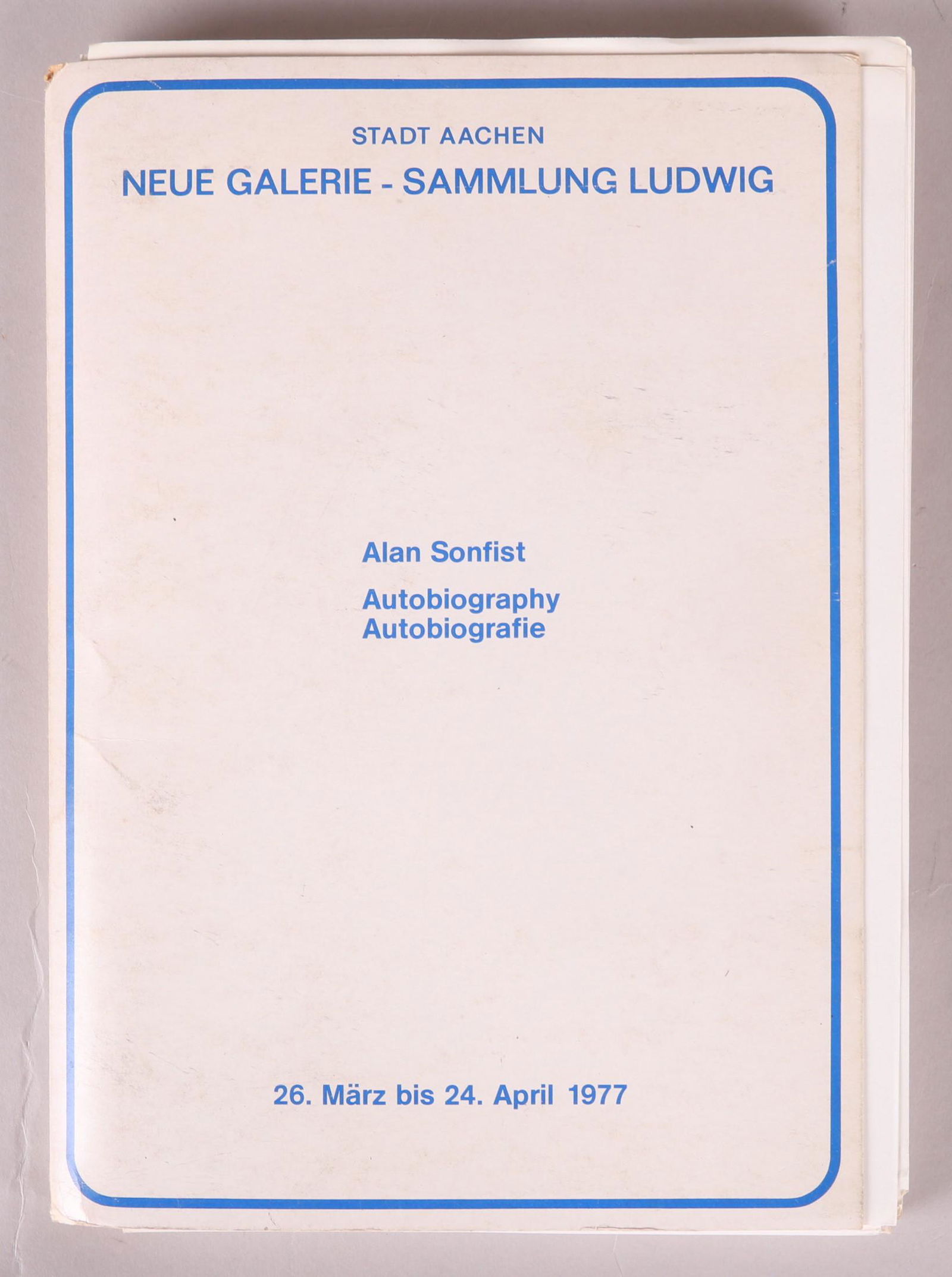 Material Relating to the Artist Alan Sonfist (1 of 9)