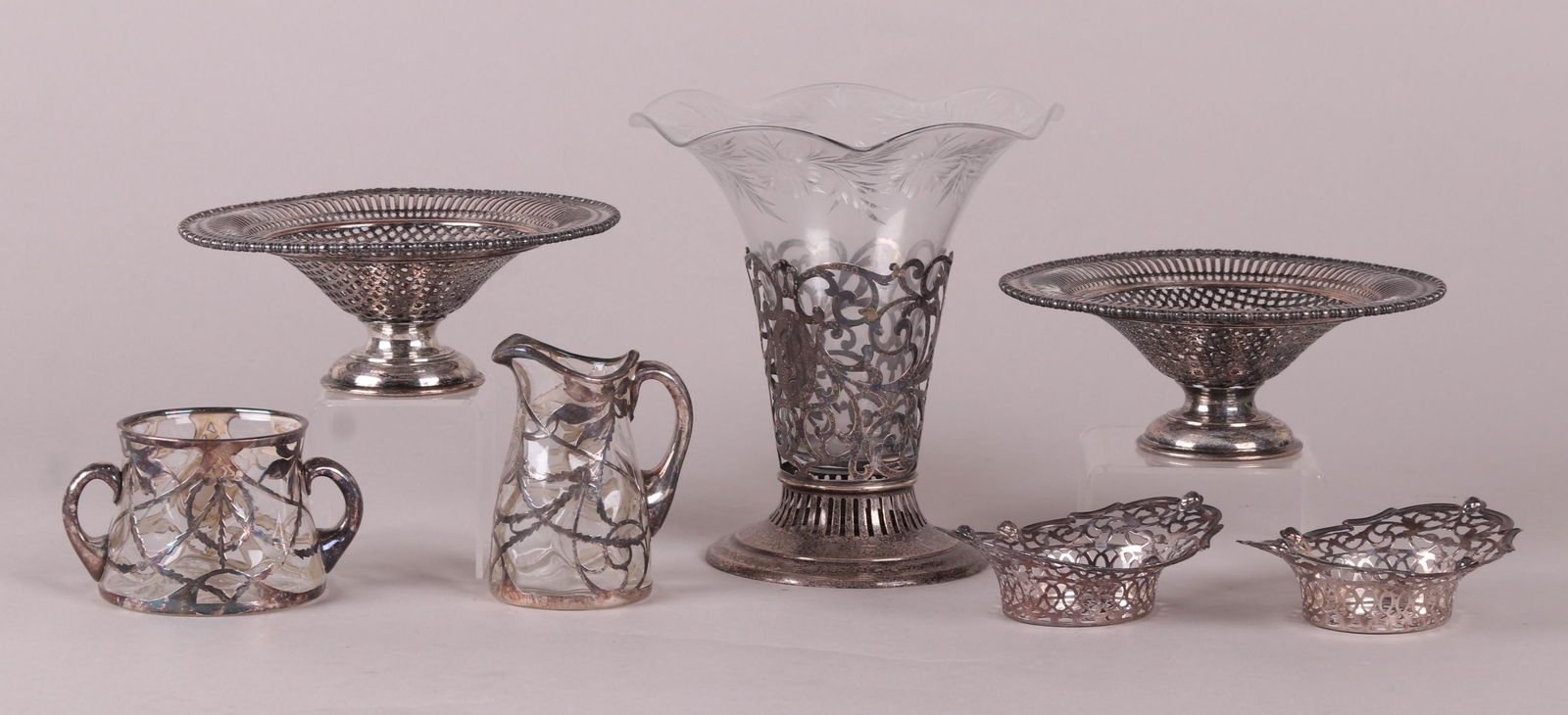 A Group of Sterling and Silver Plated Tableware (1 of 11)