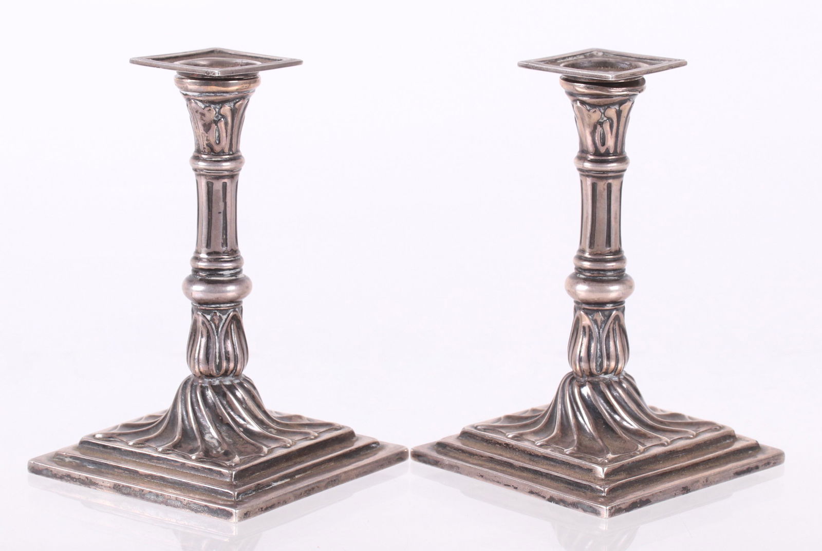 A Pair of Sterling Silver Tapersticks (1 of 7)