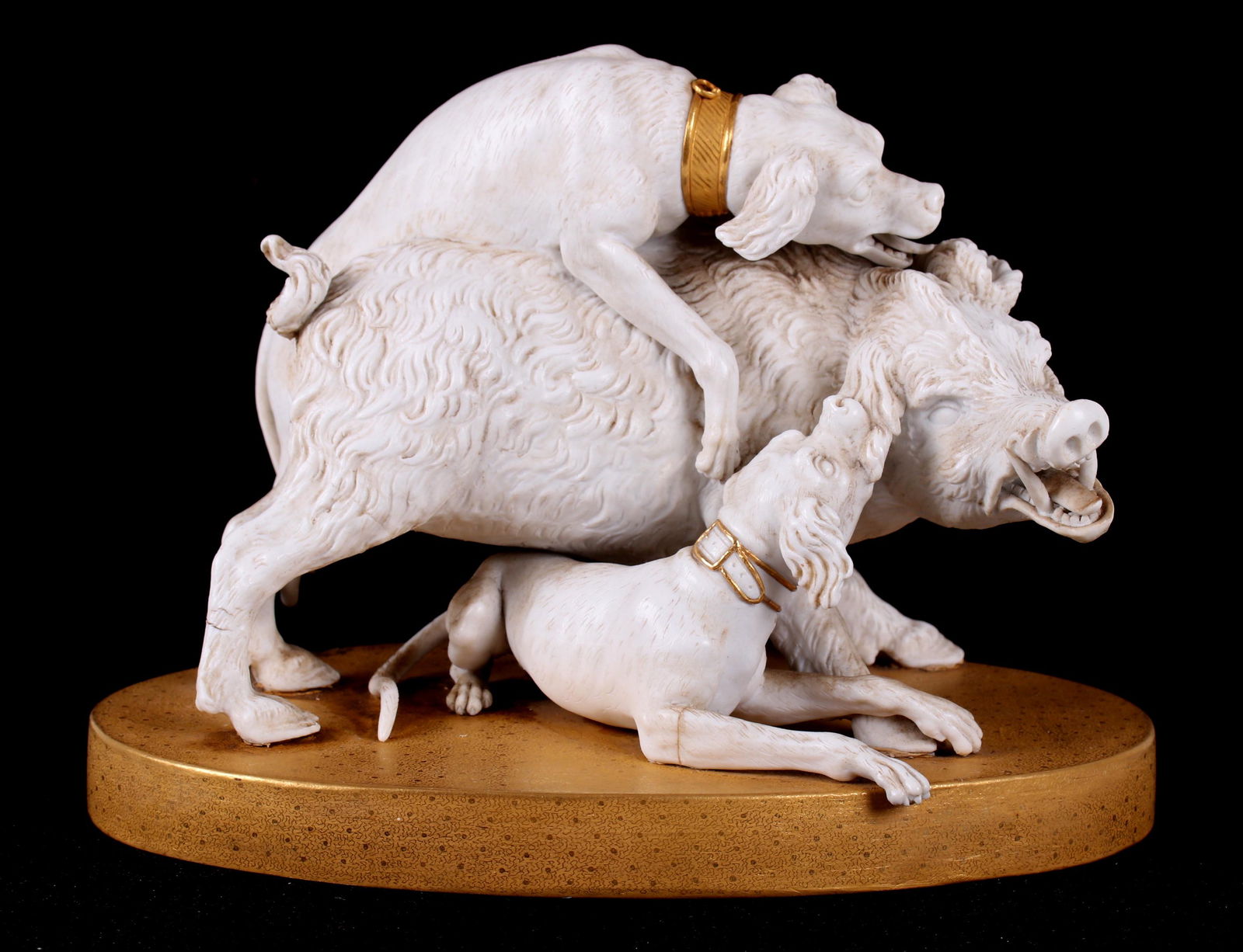 A Continental Porcelain Group, Boar and Dogs (1 of 9)